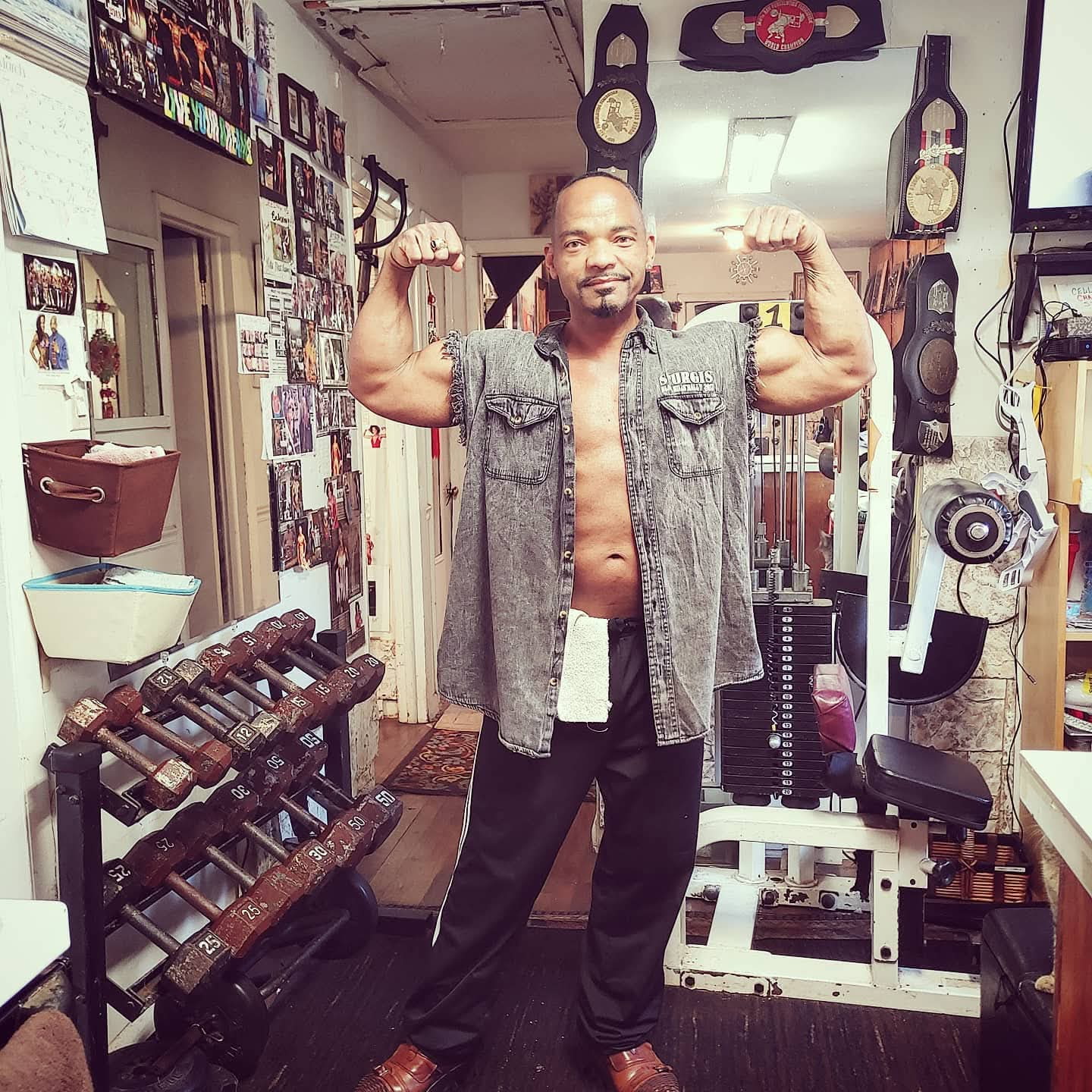 Coach Will Lynch in his home gym